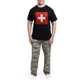 thumbnail image 5 of CafePress - Flag Of Switzerland Men's Dark Pajamas - Men's Dark Loose Fit Cotton Pajama Set, 5 of 7
