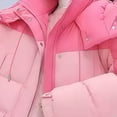 thumbnail image 4 of wdsxpo Winter Jackets for Women Full Zip Up Hooded Quilted Puffer Jacket Trendy Mid-Length Padded Warm Coat Outerwear with Pockets, 4 of 4