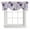 Purple, variant on Tie Up Valances for Windows, Boho Purple Flowers Adjustable Valance Curtains Window Treatment for Living Room, Spring Floral Botanical Patchwork Vintage Rod Pocket Kitchen Curtains 60x18 Inch