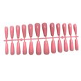 thumbnail image 1 of Minnieouse 24 piezas de uñas postizas extra largas de cobertura completa puntas de uñas artificiales estilo simple accesorio para uñas para Arte de uñas rosado, 1 of 6
