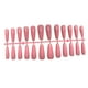 thumbnail image 3 of Qarigey 24 piezas de barniz de diseño de ataúd de uñas postizas puntas de uñas artificiales extralargas suministros de manicura estilo Arte de uñas rosado, 3 of 6