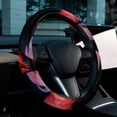 thumbnail image 6 of Flamingo 14.5 Inch Printing PVC Leather Auto Accessories Car Wheel Cover Steering Wheel Covers, 6 of 6
