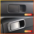 thumbnail image 2 of Cubierta de manija de guantera de coche para Volkswagen VW T-ROC Troc 2018 2019 2020 2021 2022 LHD, accesorios de moldura de calcomanía de acero inoxidable, 2 of 4