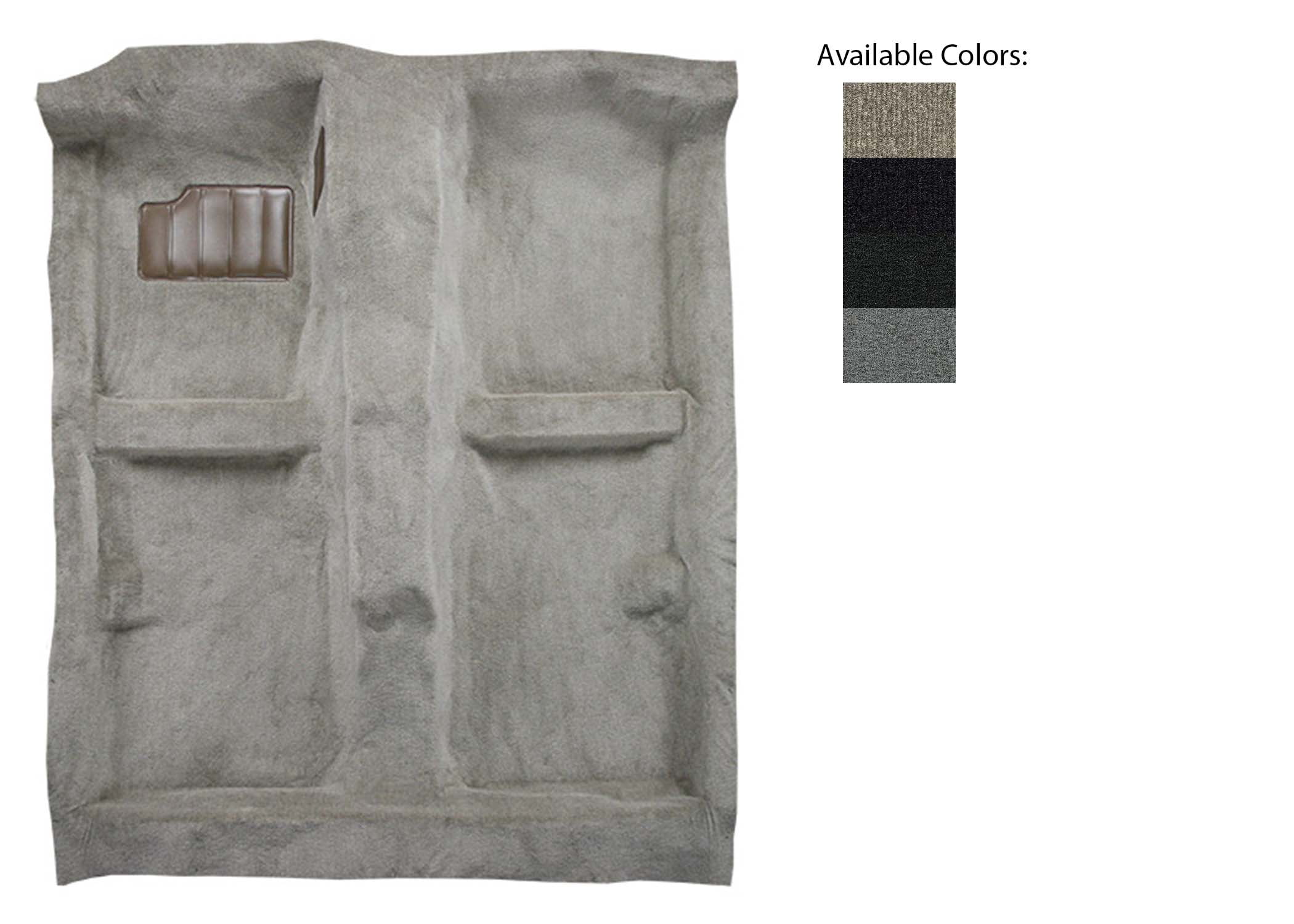 CAR Floor Carpet Car & Truck Parts Set of Front & Rear Stone Gray