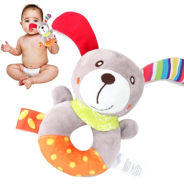 Baby Plush Rattle Toy,soft Animal Rattles For Babies | Animal Set With Sound, Infant Easter Basket Girls, Newborn Shower Gifts For 0-6 Month