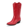 thumbnail image 1 of Bota DREAM PAIRS SDMB2218W Media Caña Roja Talla 8, 1 of 7