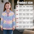 thumbnail image 7 of Uorisanigo Girls Sweatshirts Fashion Long Sleeve Pullover Crop Tops Fall Trendy Rainbow Mermaid Scales Athletic Tops Drop Shoulder School Cropped Pullover Hoodies for Sports and Daily Wear, 7 of 7