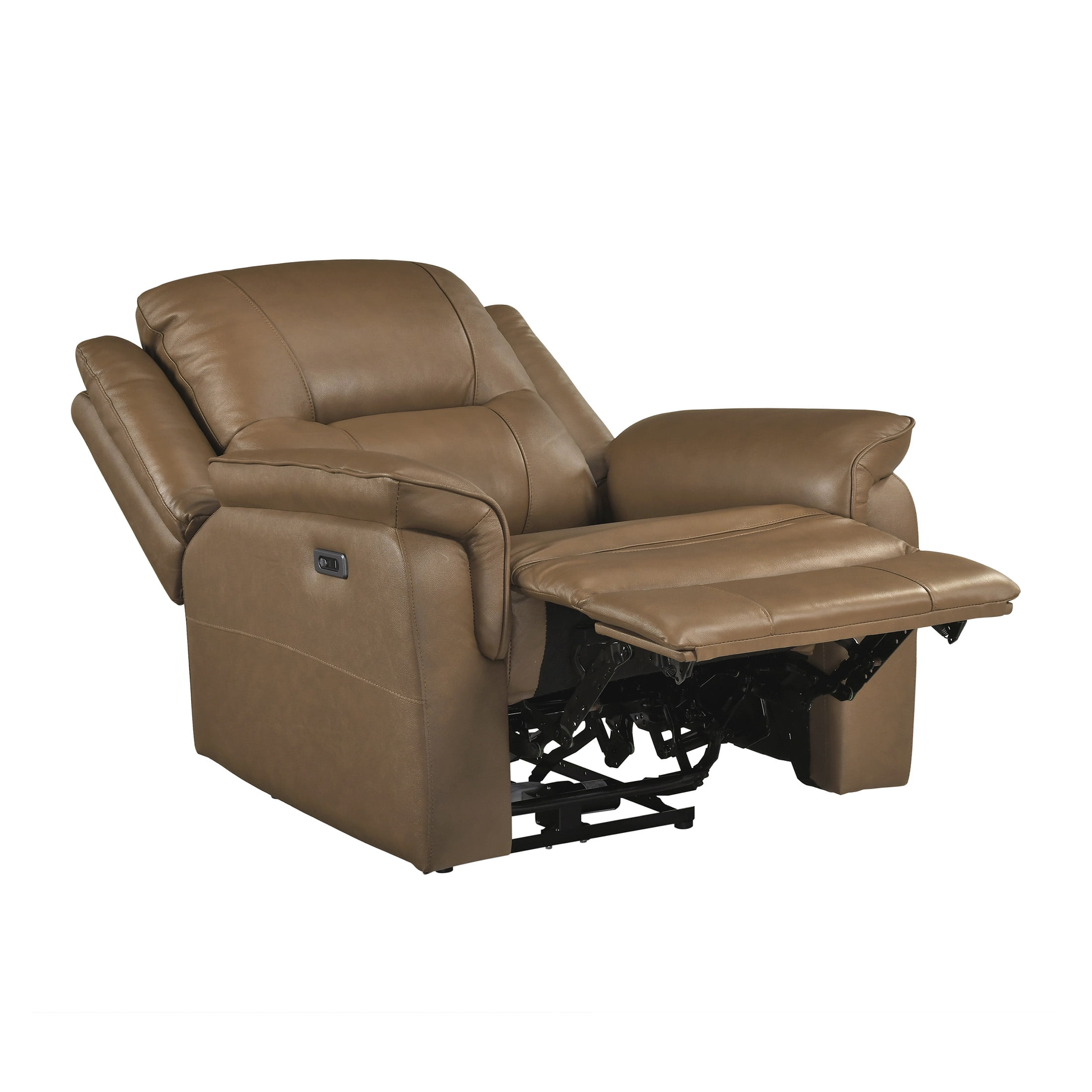 OakvillePark Monterra Leather Match Power Reclining Chair, Brown