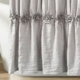 thumbnail image 3 of Lush Decor Rosettes Shower Curtain Gray Single 72x72, 3 of 5