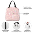 thumbnail image 3 of Disketp Rabbit Sunflower Lunch Bag for Women Men, Leakproof Thermal Cooler Sack Food Handbags Case High Capacity forTravel Work School Picnic, 3 of 5