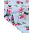 thumbnail image 5 of DARING DIVA Women's Plus Short Sleeve Round Neck Sleepwear 1X Light Blue, 5 of 6