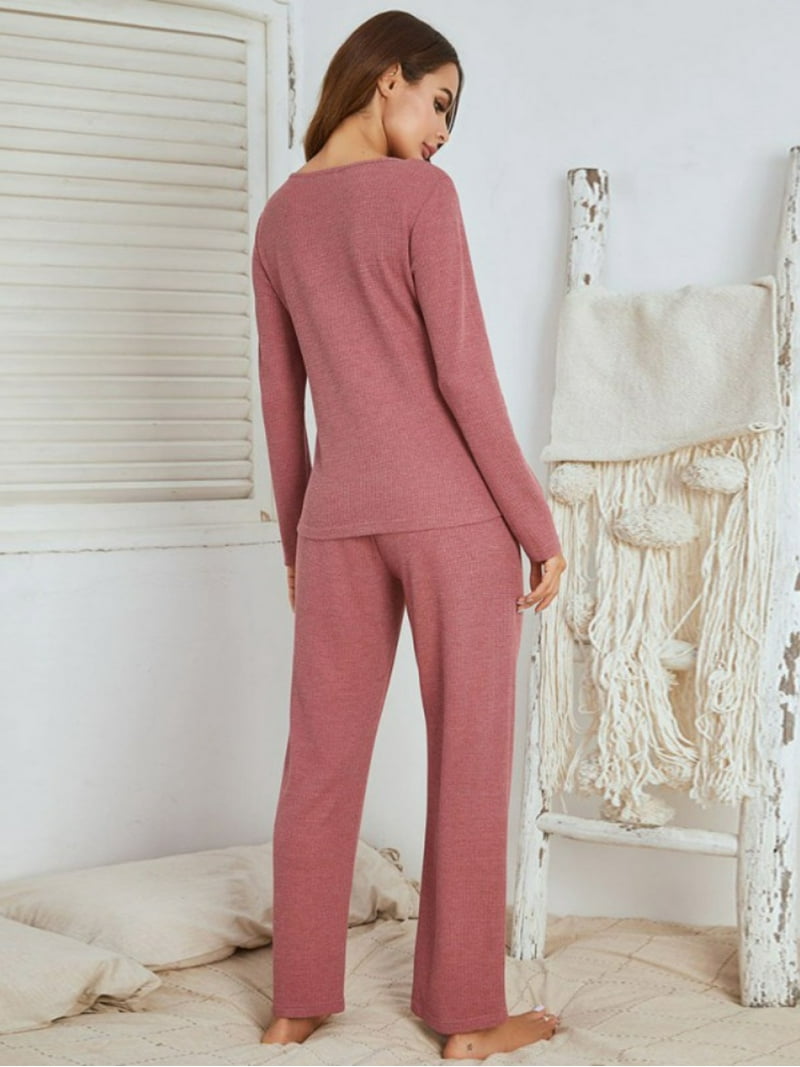 Clearance Women Pajama Sets Joggers Loungewear,Long Sleeve V Neck