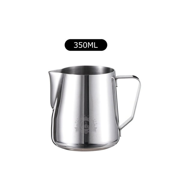 HIBREW 12oz Stainless Steel Milk Frothing Pitcher - Barista Latte Art Espresso Accessory (350ml)