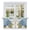LightSteelBlue, variant on Brown White Ombre Tier Curtains, Vintage Minimalist Country Gradient Light Filtering Kitchen Curtains, 2Pcs Rod Pocket Half Window Treatments Panels for Sink Cafe Cabinet Basement 27.5x45 Inches