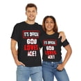 thumbnail image 7 of DJH Apparel | It's Official: God Loves Me Christian Unisex Cotton T-shirt, 7 of 7