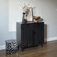 thumbnail image 2 of Tcbosik Buffet Cabinet with Storage, Sideboard with 2 Doors, Cupboard for Kitchen, Dining Room, Living Room, Easy Assembly, Black, 2 of 9