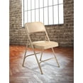 thumbnail image 2 of (Pack of 4) NPS 1200 Series Premium Vinyl Upholstered Double Hinge Folding Chair, French Beige, 2 of 6
