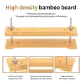 thumbnail image 3 of Bamboo Bookbinding Spine Press 11inches Narrow Book Press for Spine Shaping and Bookbinding for DIY Book Paper Craft Leather Work, 3 of 11