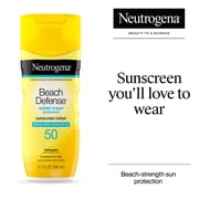 Neutrogena Beach Defense SPF 50 Sunscreen Lotion, Oil-Free, 6.7 oz