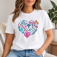 thumbnail image 2 of Nurse Heart Graphic T-Shirt, Medical Care Words Unisex Tee, 2 of 9