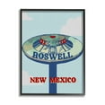 thumbnail image 2 of Stupell Industries Roswell New Mexico Vintage UFO Travel & Places Painting White Framed Art Print Wall Art, 2 of 5