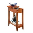 thumbnail image 4 of Convenience Concepts American Heritage Flip Top End Table with Shelf, Cherry, 4 of 6