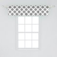 thumbnail image 2 of Ambesonne Compass Window Valance, Vintage Exploration, 42" x 12", Black White, 2 of 3