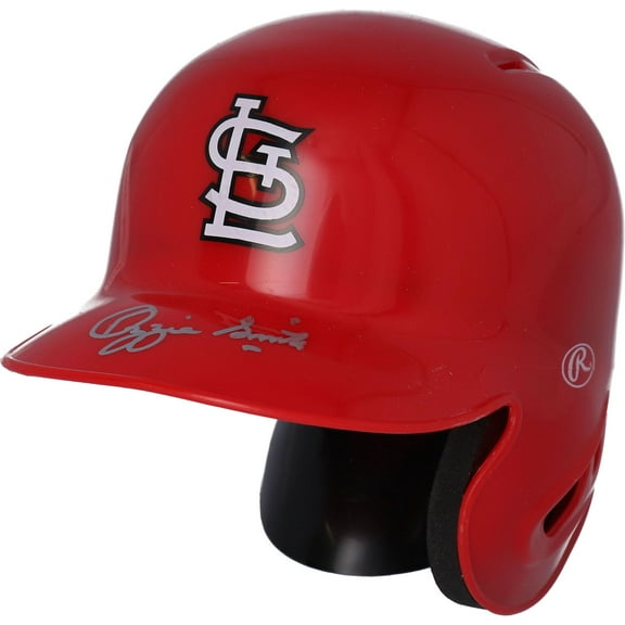 Ozzie Smith St. Louis Cardinals Autographed Mini Batting Helmet - Fanatics Authentic Certified