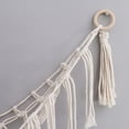 thumbnail image 3 of pitrice Boho Plush Toy Hammock Triangular Shape Hanging Stuffed Animal Storage Basket Tassels Space Saver Wall Net for, 3 of 8