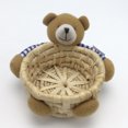 thumbnail image 2 of Woven basket Bear wall basket Bear wall basket blue M, 2 of 5