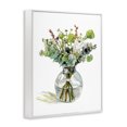 thumbnail image 2 of Stupell Industries French Country Watercolor Foliage Bouquet Soft White Floral Glass Jar White Framed Giclee Art, 11 x 14, by Melissa Wang, 2 of 7