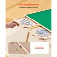 thumbnail image 6 of KFFKFF 1500-Piece Puzzle Table with Foldable Legs, 4 Storage Drawers, and Cover, 34x25 in Portable Wooden Board, Felt Surface for Jigsaw Puzzles, Adjustable 6-Tilting Angles, Ideal Gift, 6 of 9