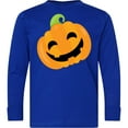 thumbnail image 3 of Inktastic Halloween Pumpkin Long Sleeve Youth T-Shirt, 3 of 5