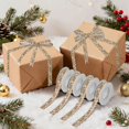 thumbnail image 7 of 5 Rolls Christmas Ribbon 1.5 inch Wide Decorative Ribbon for Gift Wrapping and Holiday Decorations Vintage Flowers and Hens, 7 of 7