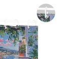 thumbnail image 5 of Yayeee Shower Curtain with Hooks 72"x72" Waterproof Fabric Bathroom Hanging Decor, Blue Floral Window, 5 of 5