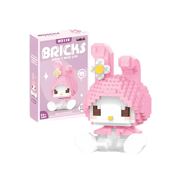 Set Mini Bloques Armables Hello Kitty 406 pzs Lab.G Rosa
