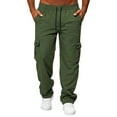 thumbnail image 3 of Durable Everyday Utility Trousers for Men Minimalist Cargo Design with Comfortable Fit for Hiking Daily Commute, 3 of 8