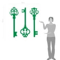 thumbnail image 2 of Antique Skeleton Keys Removable Home Wall Decal Stickers, 2 of 4