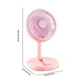thumbnail image 3 of Fanshiluo Foldable USB Rechargeable Handheld Small Fan With Cell Phone Stand Desktop Fan, 3 of 8