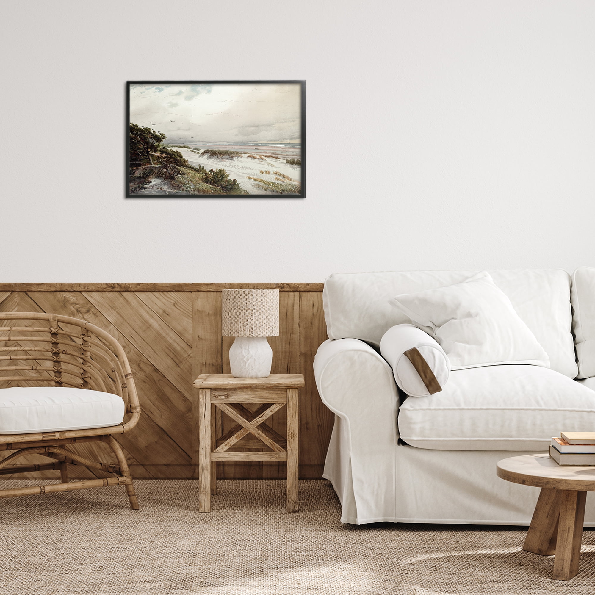Stupell Industries Bountiful Success Beach Black Framed Giclee Art, design by Lula Bijoux & co.