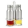 thumbnail image 5 of Trudeau Oil & Vinegar Bottle With Caddy Set, Stainless Steel, 12 1/2 oz, 5 of 5