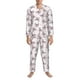 thumbnail image 3 of Fotbe Pink Butterflies (2) Pijama de Hombre con Estampado de Manga Larga, Conjunto de 2 Piezas, Ropa de Dormir Suave y Cómoda con Bolsillos-Medium, 3 of 7