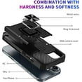 thumbnail image 3 of Case for Galaxy A06,Military Grade TPU+PC [Built-in Magnetic Kickstand] Dual-Layer Design Card Slot Heavy Duty Shockproof Protection Phone Case for Samsung Galaxy A06,6.7" 2024 (Red), 3 of 10