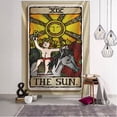 thumbnail image 1 of Tapiz de Tarot de brujería India, adivinación mística, colgante de pared, Tapiz psicodélico, tapices de brujería, decoración de habitación, manta de pared qym unisex, 1 of 2