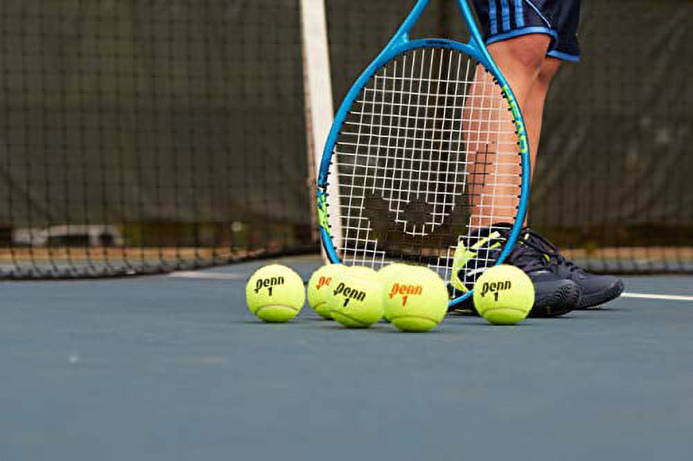 Penn Regular Duty Felt Pressurized Championship Tennis Balls, Yellow, 72 Pieces