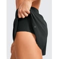 thumbnail image 5 of CRZ YOGA Mid Waisted Dolphin Athletic Shorts for Women 4 Inches with Liner, 5 of 7