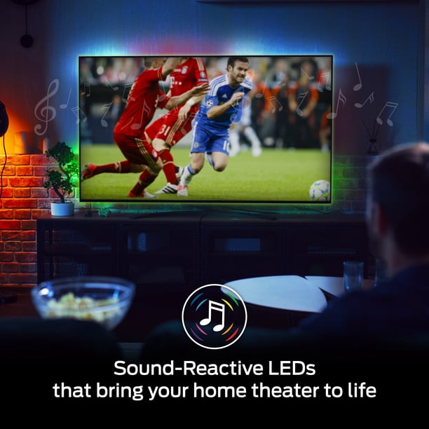 Monster Basics 10ft Sound-Reactive RGB Color Flow LED Light Strip