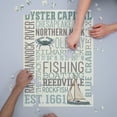 thumbnail image 3 of Northern Neck, Virginia, Chesapeake Bay, Oyster Capital, Typography (1000 Piece Puzzle, Size 19x27, Challenging Jigsaw Puzzle for Adults and Family, Made in USA), 3 of 4