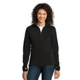 thumbnail image 1 of Port Authority ®  Ladies Microfleece 1/2-Zip Pullover. L224 Xl Black, 1 of 6