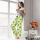 thumbnail image 5 of Balery Green Peas Pantalones de pijama para mujer, pijamas ultraligeros, pantalones de estar por casa-Medium, 5 of 6